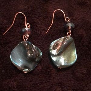 Blue Pendant Earrings